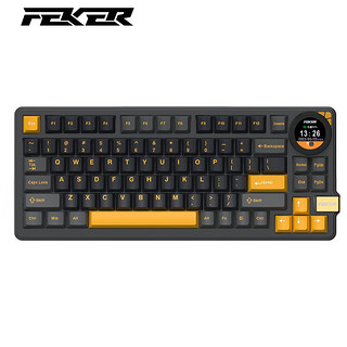 FEKER K75 83键 2.4G蓝牙 多模无线机械键盘 阳光白 凯华香草冰淇淋轴 RGB