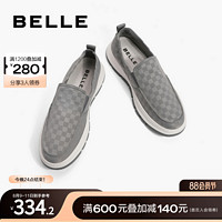 BeLLE 百丽 男士户外一脚蹬布鞋男鞋秋新商场同款时尚透气休闲鞋7SA01CM2