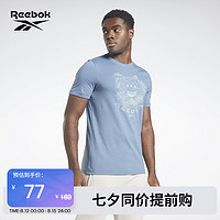 Reebok 锐步 官方2022男子TEE室内综合训练健身运动短袖T恤HD4009