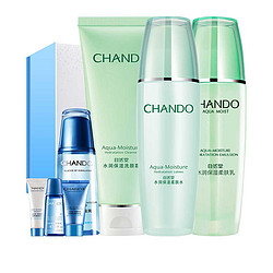 CHANDO 自然堂 护肤套装（洗颜霜100g+柔肤水135ml+柔肤乳100ml）