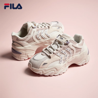 FILA 斐乐 官方鱼刺2代老爹鞋女鞋3M反光休闲鞋厚底鞋子增高运动鞋