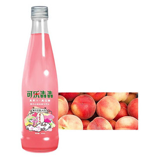 有券的上：可乐犇犇 碳酸饮料 樱花白桃 350ml*4瓶