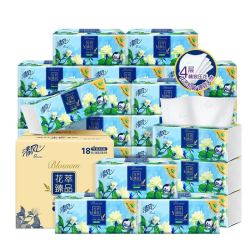 Breeze 清风 抽纸花萃臻品4层加厚80抽18包S