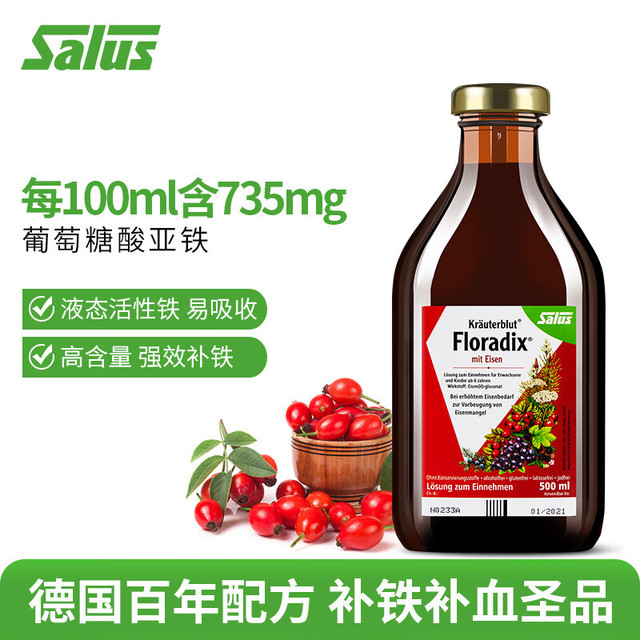 Salus Floradix 红铁元口服液500ml