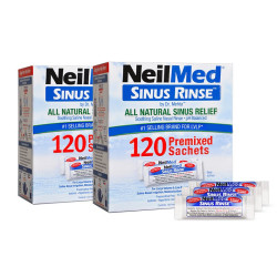 NeilMed 成人洗鼻盐电动手动洗鼻器专用盐无碘平衡盐240包