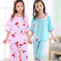 安可兔 女童棉绸家居服空调服