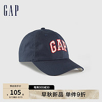 Gap 盖璞 男童秋季2023新款LOGO拼色棒球帽鸭舌帽824594儿童装休闲帽 海军蓝 S/M