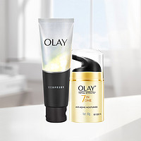 88VIP：OLAY 玉兰油 多效修护洗面奶面霜两件套七效修护补水保湿深透清洁