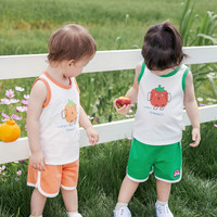 88VIP：BabyLove 爱婴 婴儿液氨背心夏季薄款纯棉宝宝无袖T恤休闲百搭清凉上衣