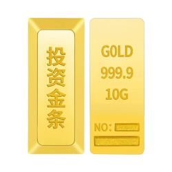 其他品牌黄金首饰_黄金梯形金砖投资金条10g送礼豆豆足金贵金属钢印证书多少钱-什么值得买
