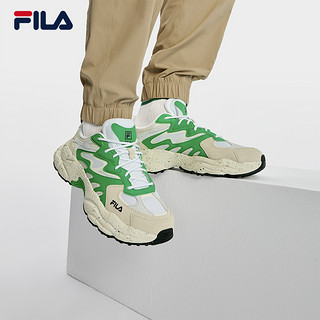 FILA 斐乐 张艺兴同款FILA 斐乐蕨草鞋FERN男鞋2023秋新款老爹鞋反光休闲鞋