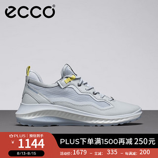 ECCO爱步运动休闲鞋男 新款轻便袜套缓震跑步鞋 适动360系列 821324 水泥灰82132401379 42