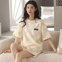 7127 女士纯棉睡衣套装