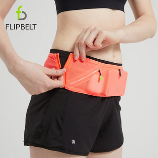 Flipbelt跑步腰包男女运动腰包户外登山骑行贴身手机腰包 轻薄款霓虹橙L