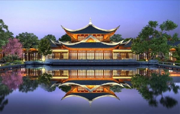 住137m²套房，带入户泡池，可无限次出入铜官窑古镇！长沙铜官窑新华联绿心谷酒店 初心·中式庭院大床套房1晚+双早+无限次古镇观光车+飞行影院VIP通行门票