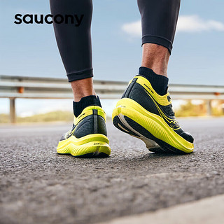 saucony 索康尼 全速SLAY男女跑步鞋竞速训练跑鞋碳板运动鞋黑中黄44