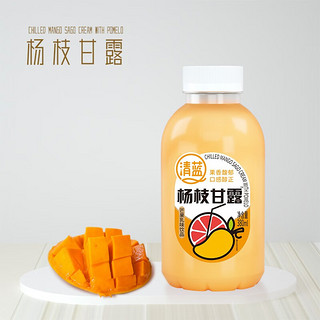 清蓝 杨枝甘露椰果芒果西柚水果饮料网红港式甜品380ml*15瓶装整箱 芒果汁