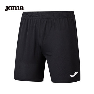 JOMA运动短裤男夏季新款比赛透气运动裤纯色速干裤比赛训练裤运动服饰 黑色-无口袋 3XL