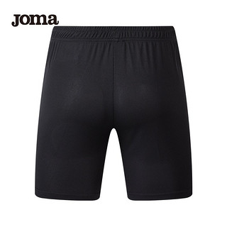 JOMA运动短裤男夏季新款比赛透气运动裤纯色速干裤比赛训练裤运动服饰 黑色-无口袋 5XL