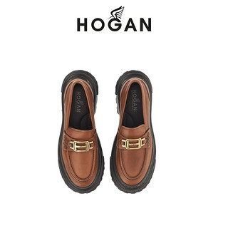 HOGAN H619系列 女士中跟乐福鞋 HXW6480EP20KXT