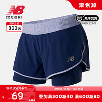 new balance NB 正品短裤女款夏季透气训练健身跑步速干运动短裤