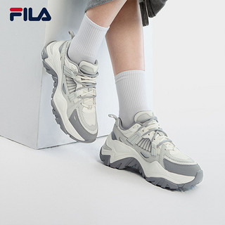 FILA 斐乐 高圆圆同款FILA 斐乐鱼刺1S+女鞋厚底老爹鞋2023秋新款摩登休闲鞋