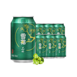 SNOWBEER 雪花 晶粹 黄啤 330ml*6听