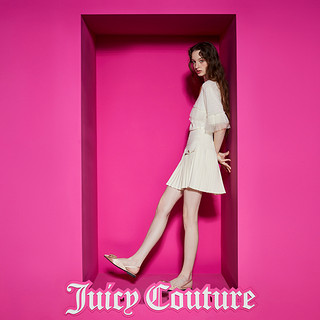 Juicy Couture 橘滋 可爱奶昔金扣百褶半截裙