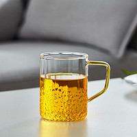美斯尼 客厅家用玻璃加厚水杯子茶杯大容量手工玻璃杯子喝水杯凉水杯