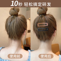 简约气质刘海碎发夹一字夹侧边盘发发卡女磨砂后脑勺压发夹子头饰