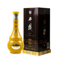 西凤酒 西凤 2017年 黄鼎白酒52度浓香型 500ml单瓶礼盒装