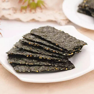 POLI 波力食品 波力海苔休闲健康海味零食调味紫菜芝麻夹心脆片儿童零食小吃礼盒装 芝麻脆72g(12g*6包）