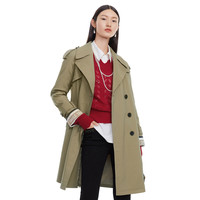 玖姿秋季annakro系列女式风衣 4XL 卡其