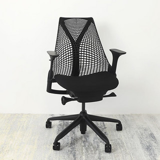 美国高端品牌 sayl 二手人体工学椅家用护腰电脑椅升降靠背椅 黑色（带前倾+升降扶手）99成新
