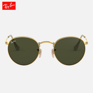 雷朋（RayBan）雷朋太阳镜男女款墨镜圆形复古潮流眼镜0RB3447 001金色镜框绿色镜片 尺寸50