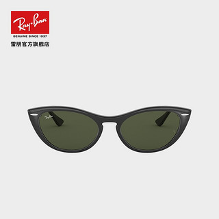 雷朋（RayBan）雷朋太阳眼镜男女款眼镜时尚猫眼形潮流舒适墨镜0RB4314N送爱人 601/31黑色镜框绿色镜片  尺寸54