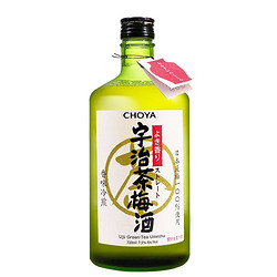 CHOYA 俏雅 宇治茶梅酒 日本进口抹茶梅酒果酒甜酒蝶矢CHOYA俏雅绿茶青梅酒 720ml