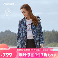 Lafuma 乐飞叶 防晒衣女户外防紫外线印花运动中长宽松皮肤衣 LFJA3BP62