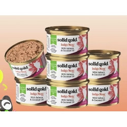 solid gold 素力高 SolidGold素力高进口椰子油三文鱼金枪鱼主食猫罐头湿粮85g*7罐