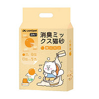 uomipet 日本UOMIPET柿子混合猫砂膨润土2.5kg消臭低尘