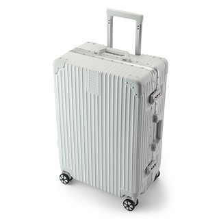NAUTICA行李箱女士铝框大容量22英寸旅行箱万向轮出差拉杆箱密码皮箱
