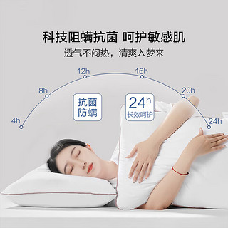 百丽丝水星家纺出品五星级酒店枕头高枕枕芯一只装枕头芯升级防螨颈椎枕