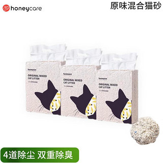 移动端：Honeycare 好命天生 混合猫砂豆腐除臭膨润土 混合猫砂2.75kg*3包