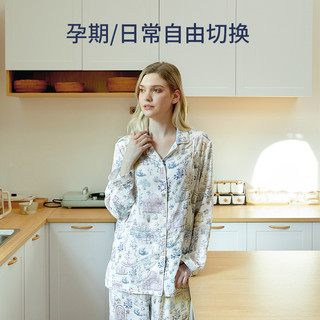 Domiamia哆咪呀月子服纯棉孕妇睡衣长袖待产喂奶哺乳服产后家居服
