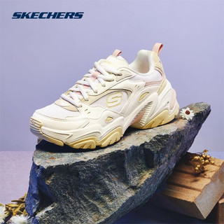 斯凯奇机甲鞋丨Skechers男女情侣款复古跑步鞋老爹鞋透气轻便运动潮流鞋 149916-WMLT 星耀晨羲 女款 37