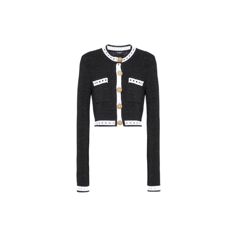 BALMAIN 巴尔曼 女士圆领针织衫 BF1KL101KE74