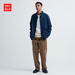 UNIQLO 优衣库 灯芯绒直筒休闲裤子 466370