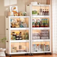 zhiku 植酷 收纳柜家用客厅衣物奶粉收纳箱宿舍带轮多层书籍零食整理箱