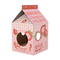 Hoopet 牛奶盒猫窝猫抓板一体别墅立式房子瓦楞纸纸板箱耐磨猫咪用品玩具