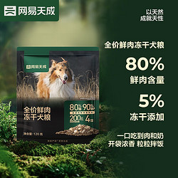 网易天成 全价冻干鲜肉犬粮120g